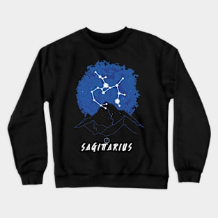 Retro Zodiac Sign Sagittarius Astrology Crewneck Sweatshirt